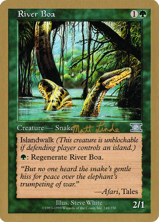 River Boa (Matt Linde) [World Championship Decks 1999] | Card Citadel