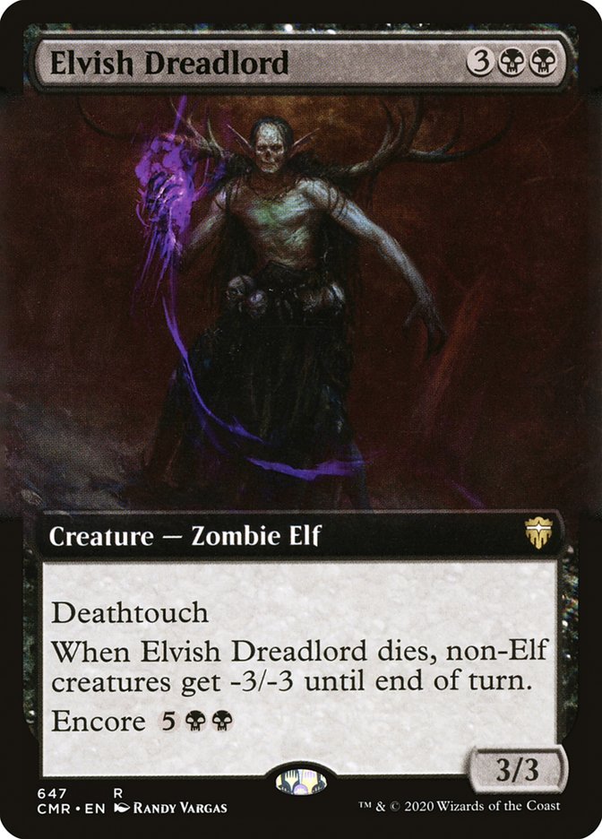 Elvish Dreadlord (Extended Art) [Commander Legends] | Card Citadel