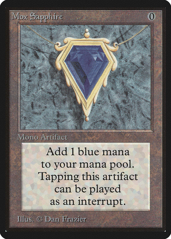 Mox Sapphire [Limited Edition Beta] | Card Citadel