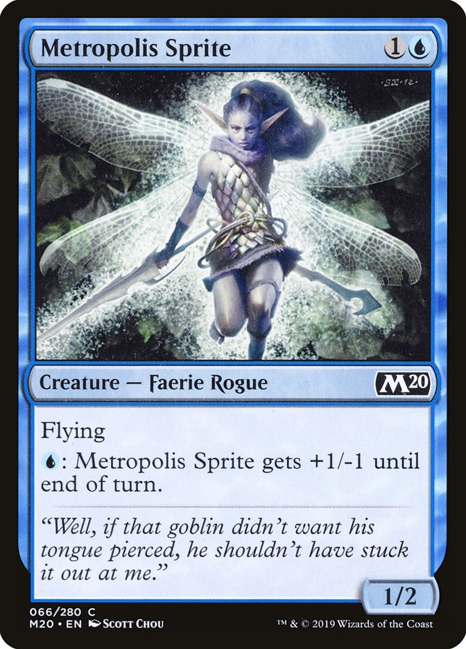Metropolis Sprite [Core Set 2020] | Card Citadel