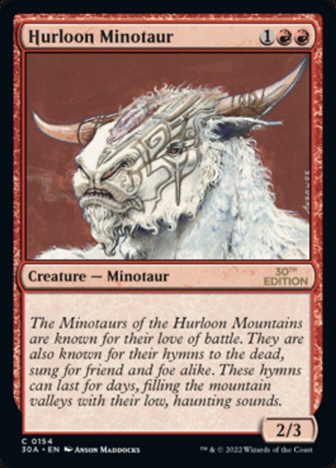 Hurloon Minotaur [30th Anniversary Edition] | Card Citadel