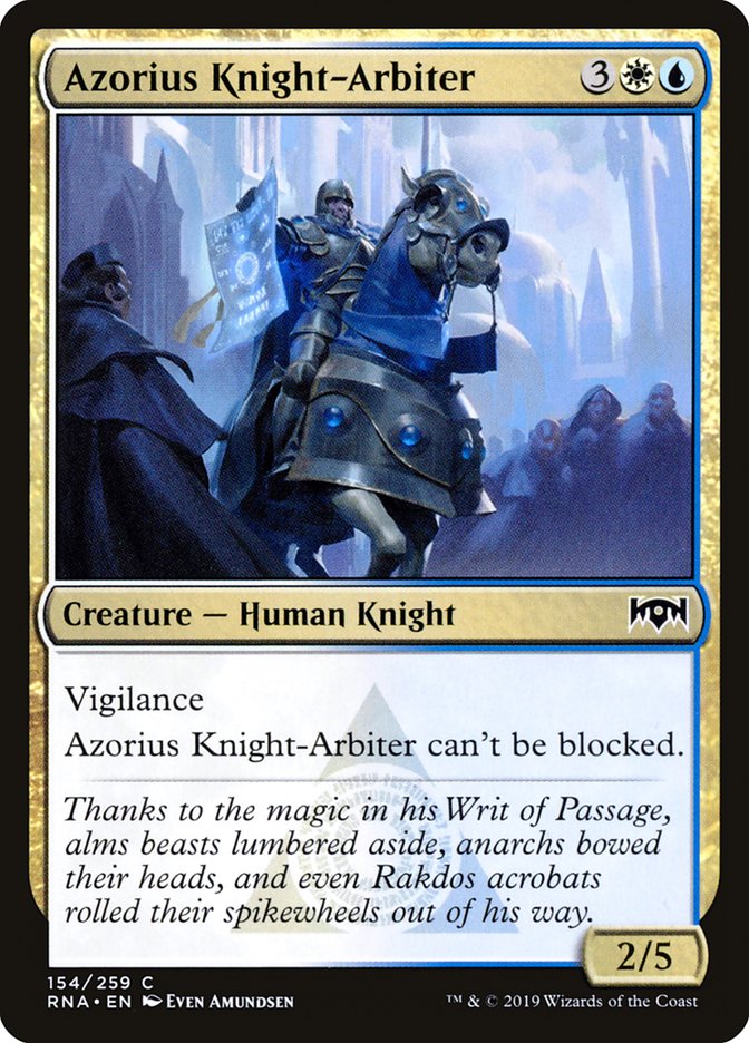 Azorius Knight-Arbiter [Ravnica Allegiance] | Card Citadel