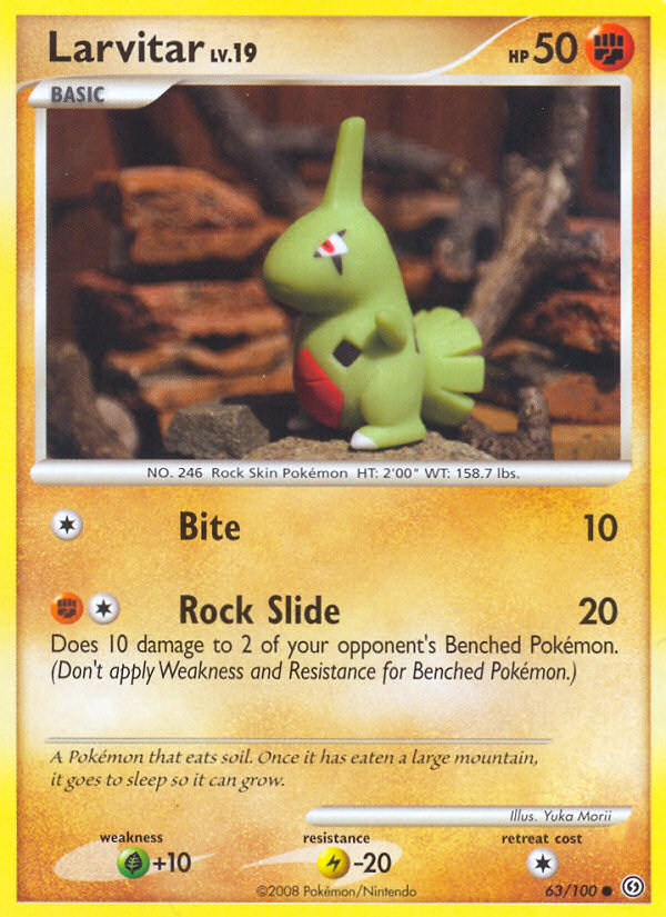 Larvitar (63/100) [Diamond & Pearl: Stormfront] | Card Citadel