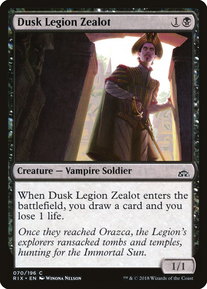 Dusk Legion Zealot [Rivals of Ixalan] | Card Citadel