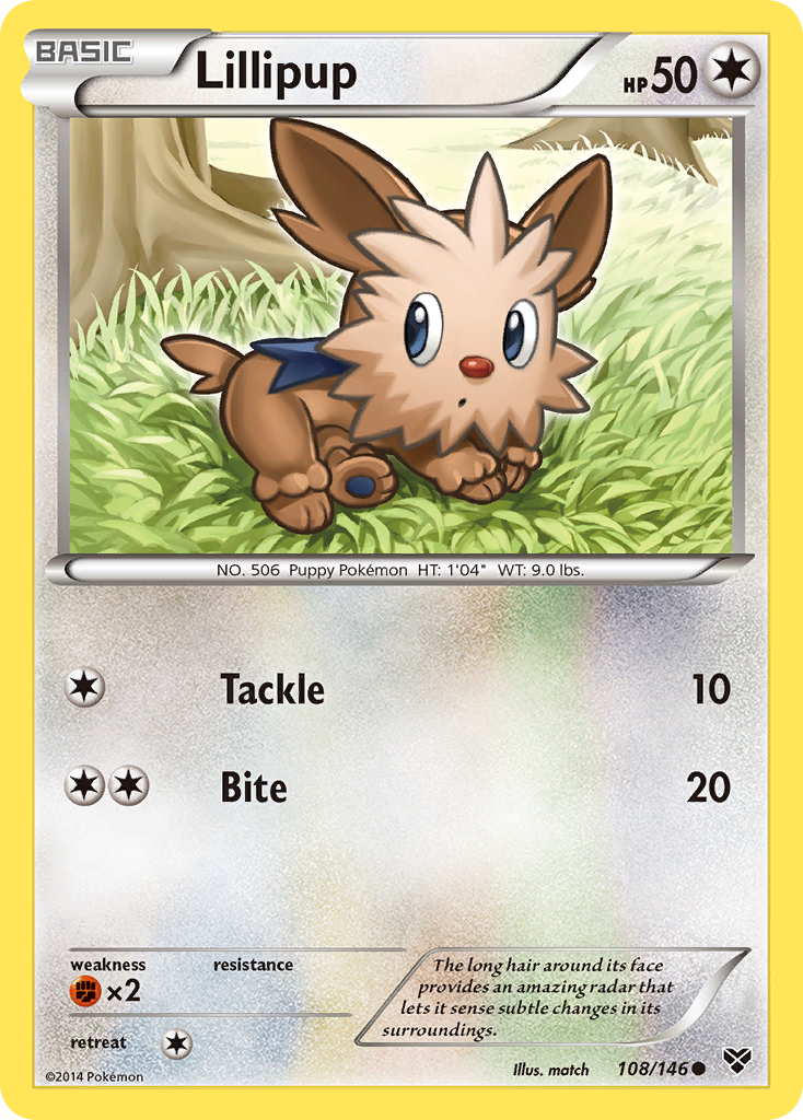 Lillipup (108/146) [XY: Base Set] | Card Citadel