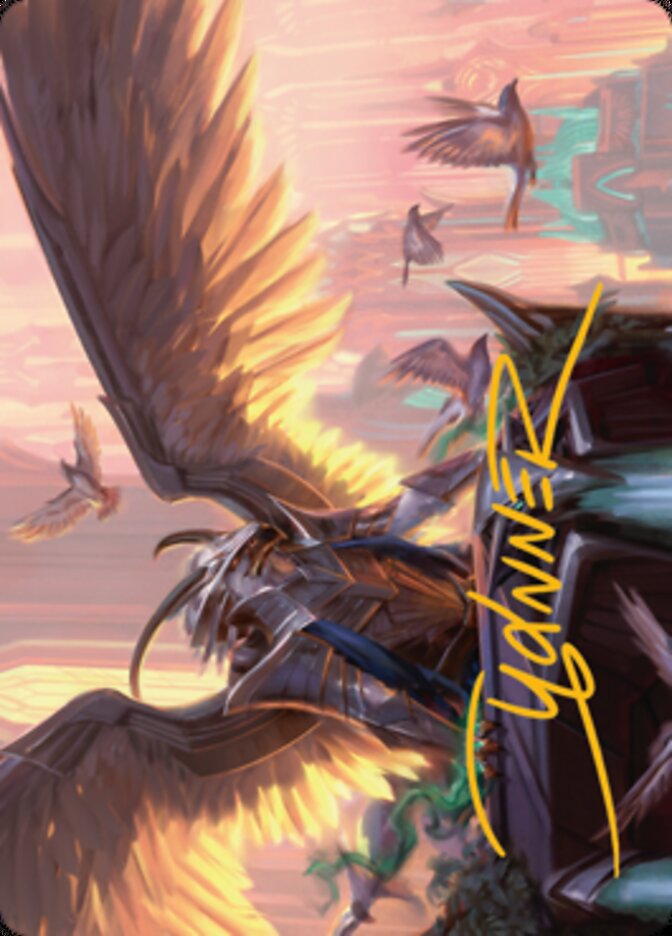 Falco Spara, Pactweaver 1 Art Card (Gold-Stamped Signature) [Streets of New Capenna Art Series] | Card Citadel