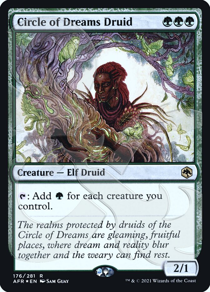 Circle of Dreams Druid (Ampersand Promo) [Dungeons & Dragons: Adventures in the Forgotten Realms Promos] | Card Citadel