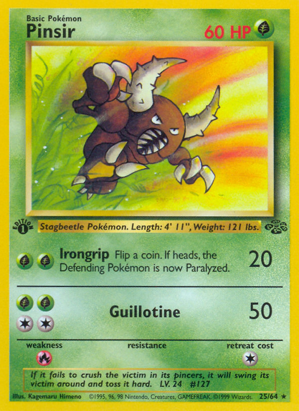 Pinsir (25/64) [Jungle 1st Edition] | Card Citadel