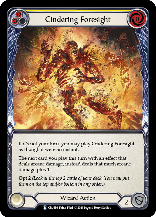 Cindering Foresight (Yellow) [CRU166] Unlimited Normal | Card Citadel