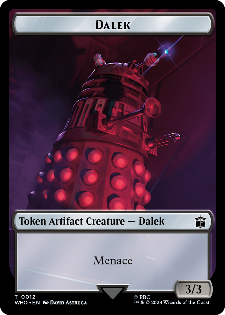 Dalek // Dinosaur Double-Sided Token [Doctor Who Tokens] | Card Citadel