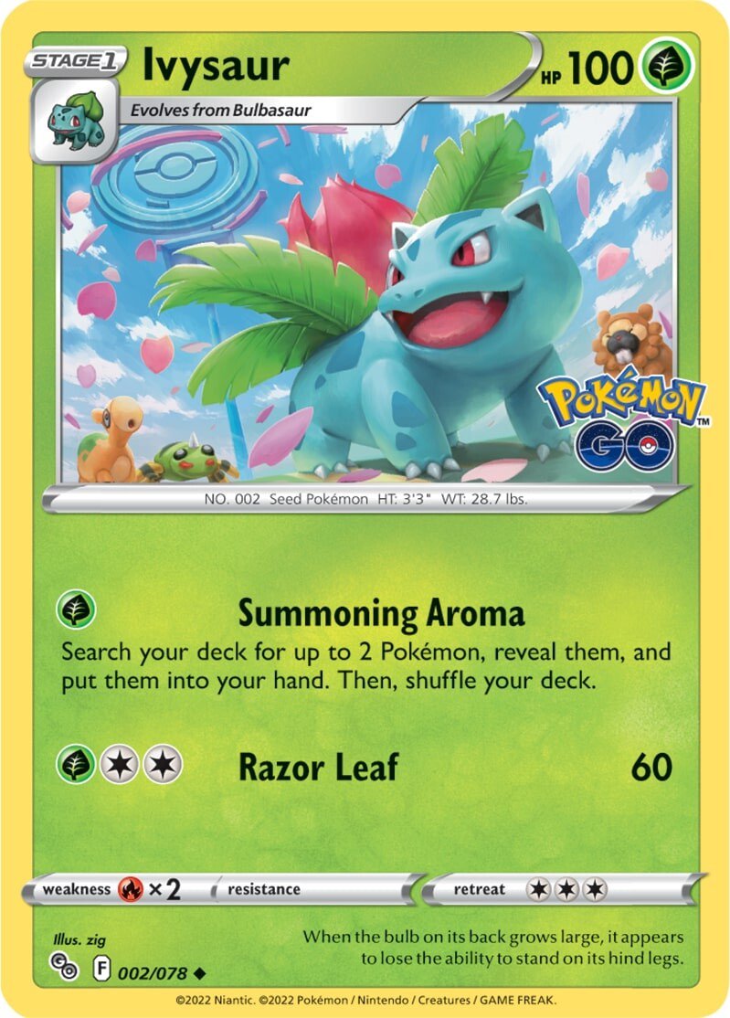 Ivysaur (002/078) [Pokémon GO] | Card Citadel