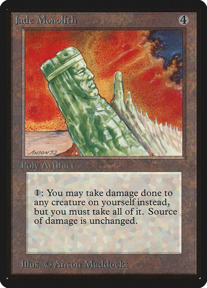 Jade Monolith [Limited Edition Beta] | Card Citadel