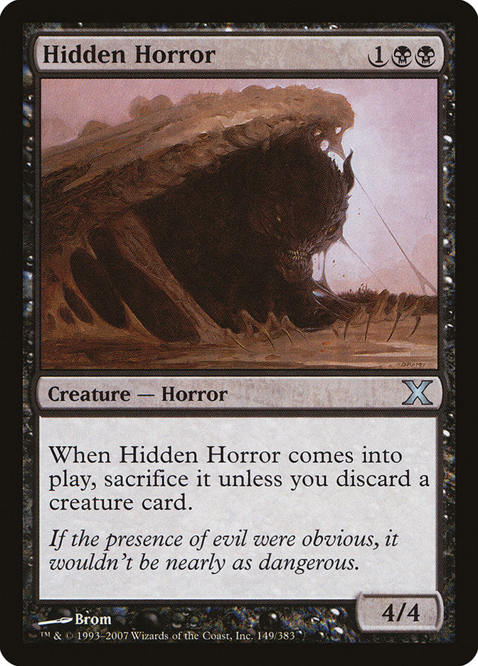 Hidden Horror [Tenth Edition] | Card Citadel