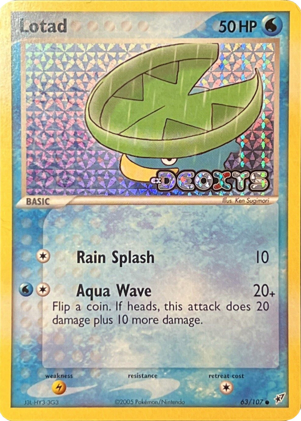 Lotad (63/107) (Stamped) [EX: Deoxys] | Card Citadel