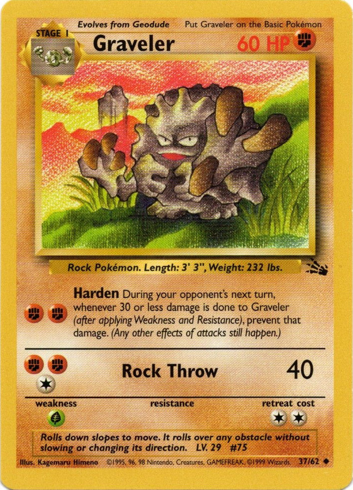 Graveler (37/62) [Fossil Unlimited] | Card Citadel
