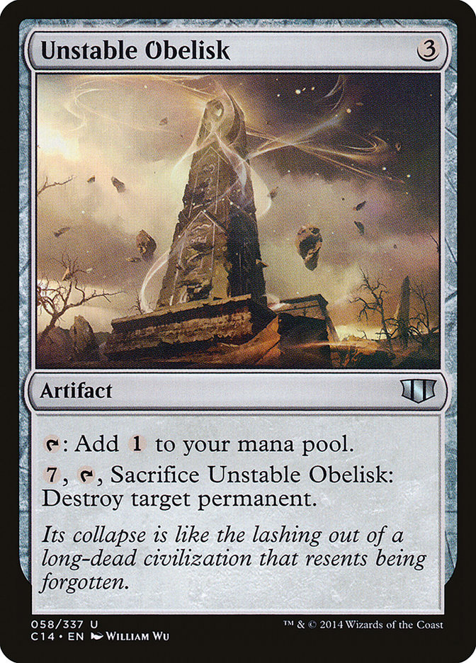 Unstable Obelisk [Commander 2014] | Card Citadel