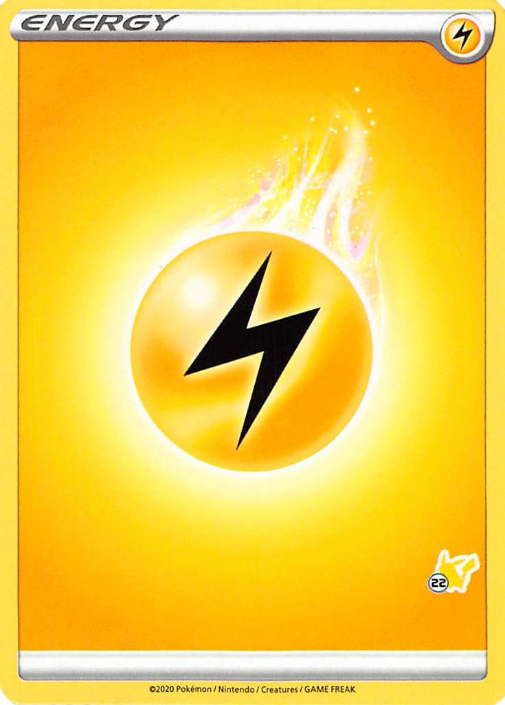 Lightning Energy (Pikachu Stamp #22) [Battle Academy 2022] | Card Citadel