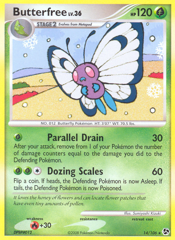 Butterfree (14/106) [Diamond & Pearl: Great Encounters] | Card Citadel