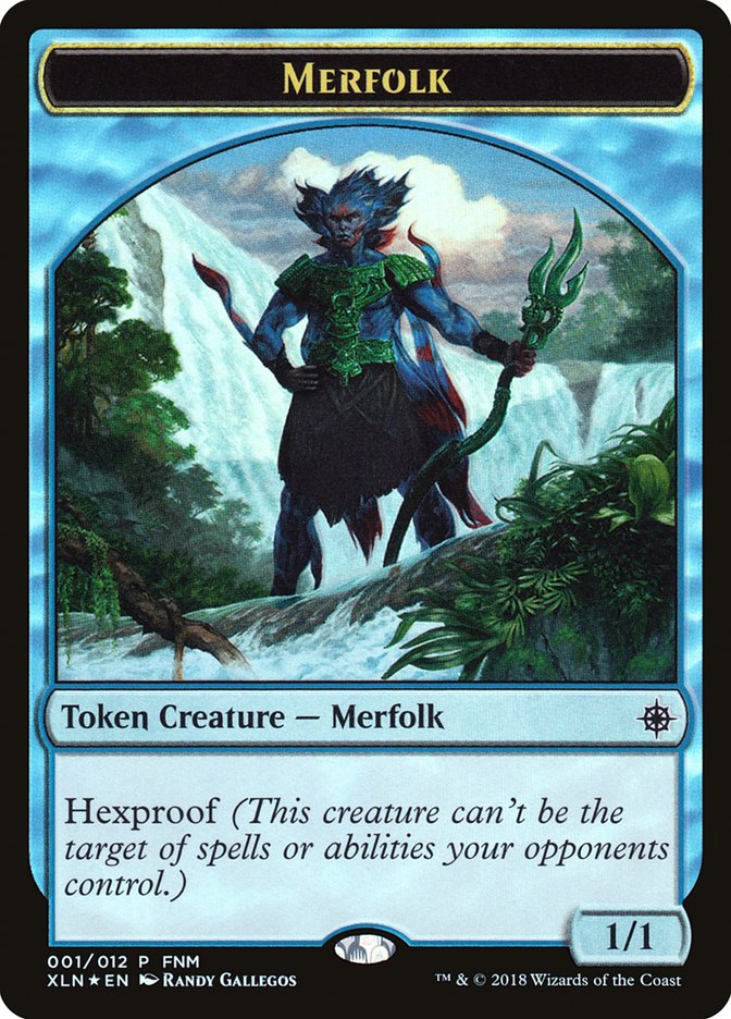 Merfolk // Treasure (001) Token [Friday Night Magic 2018] | Card Citadel