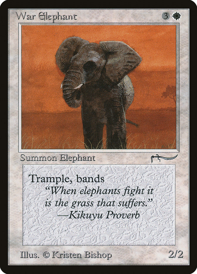 War Elephant (Dark Mana Cost) [Arabian Nights] | Card Citadel