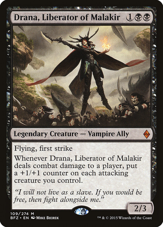 Drana, Liberator of Malakir [Battle for Zendikar] | Card Citadel