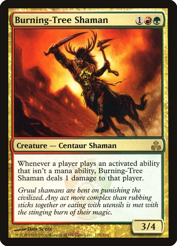 Burning-Tree Shaman [Guildpact] | Card Citadel