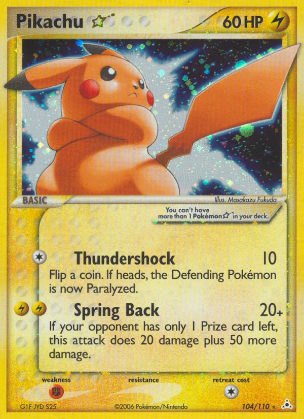 Pikachu Star (104/110) [EX: Holon Phantoms] | Card Citadel
