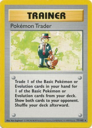 Pokemon Trader (77/102) [Base Set Shadowless Unlimited] | Card Citadel