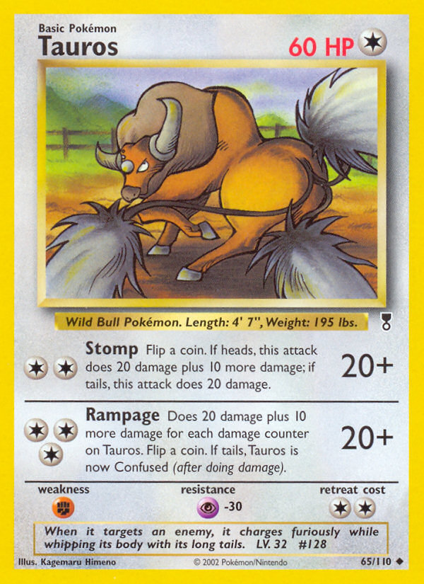 Tauros (65/110) [Legendary Collection] | Card Citadel