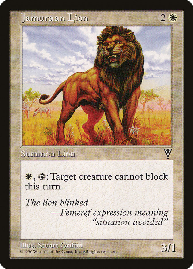 Jamuraan Lion [Visions] | Card Citadel