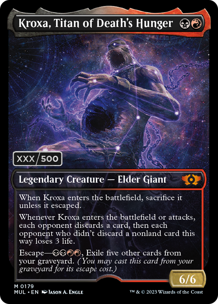 Kroxa, Titan of Death's Hunger (Serialized) [Multiverse Legends] | Card Citadel