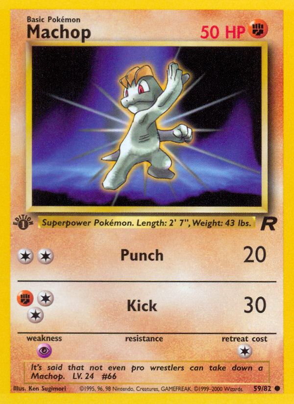 Machop (59/82) [Team Rocket 1st Edition] | Card Citadel