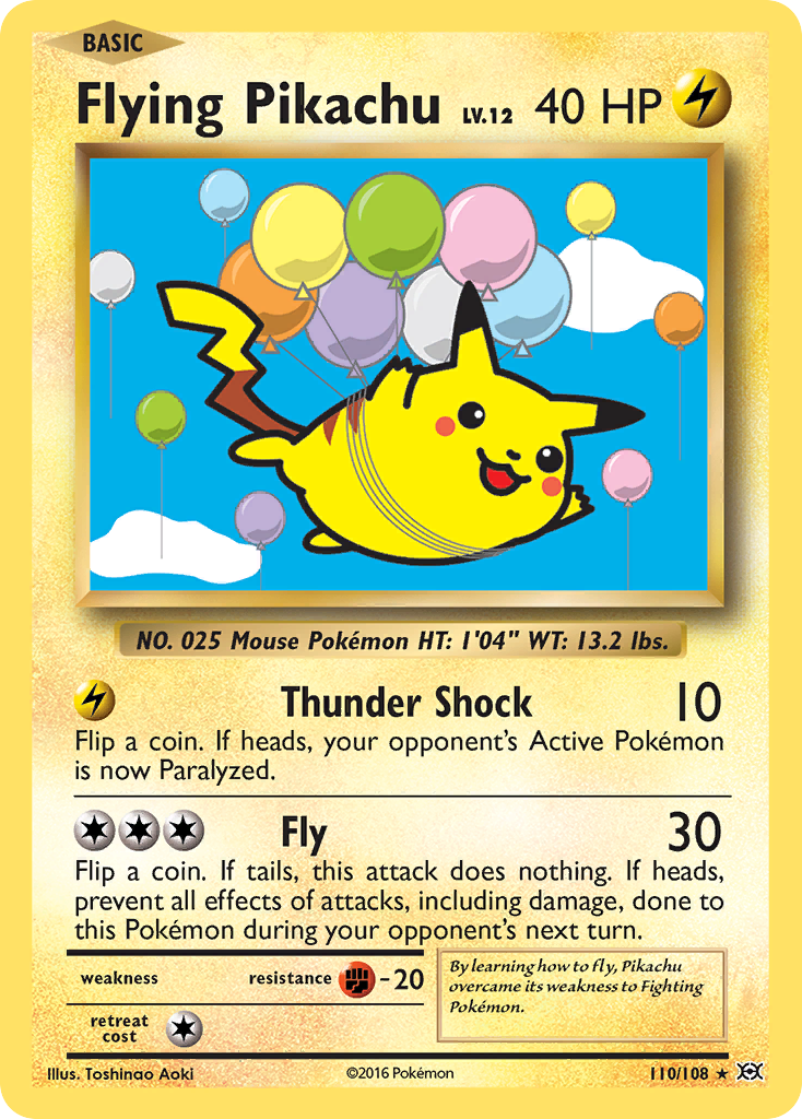 Flying Pikachu (110/108) [XY: Evolutions] | Card Citadel