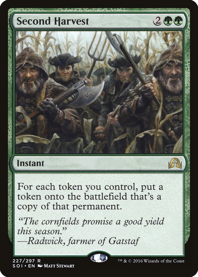 Second Harvest [Shadows over Innistrad] | Card Citadel