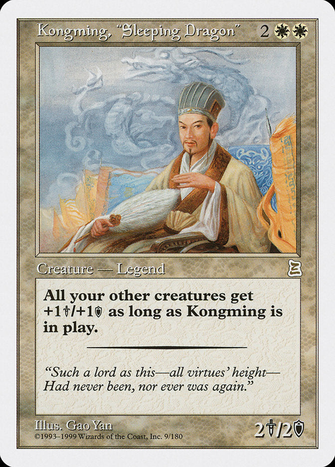 Kongming, "Sleeping Dragon" [Portal Three Kingdoms] | Card Citadel