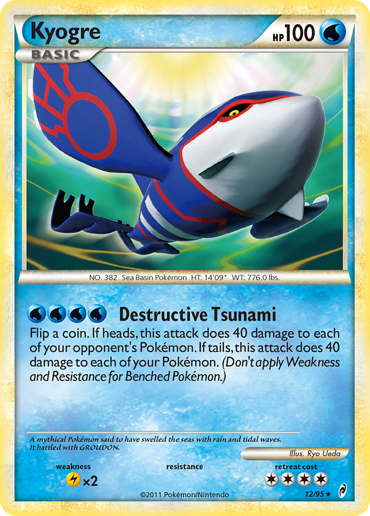 Kyogre (12/95) [HeartGold & SoulSilver: Call of Legends] | Card Citadel