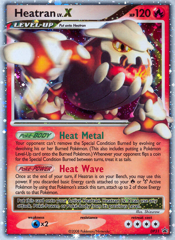 Heatran LV.X (DP31) [Diamond & Pearl: Black Star Promos] | Card Citadel