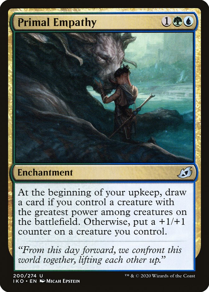 Primal Empathy [Ikoria: Lair of Behemoths] | Card Citadel