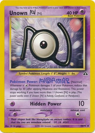 Unown [N] (50/75) [Neo Discovery Unlimited] | Card Citadel