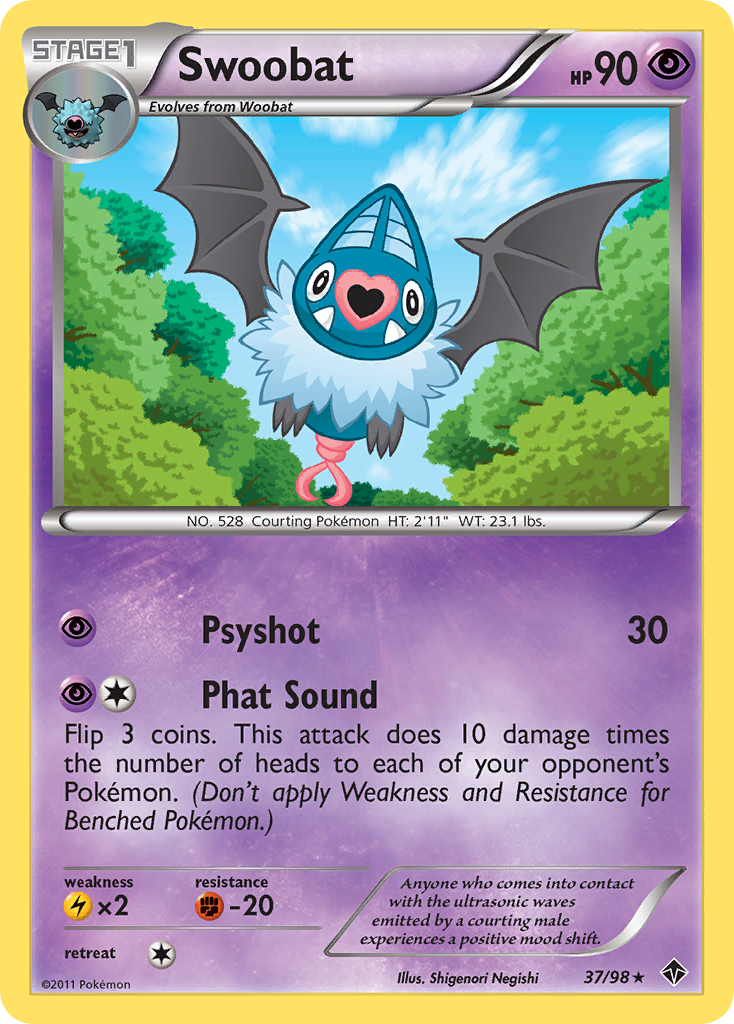 Swoobat (37/98) [Black & White: Emerging Powers] | Card Citadel