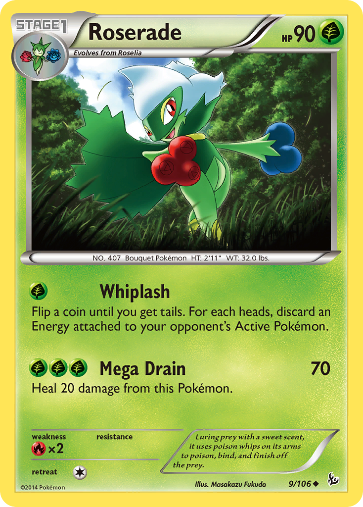 Roserade (9/106) [XY: Flashfire] | Card Citadel