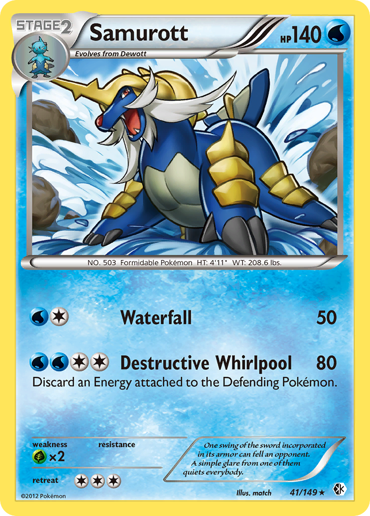 Samurott (41/149) [Black & White: Boundaries Crossed] | Card Citadel