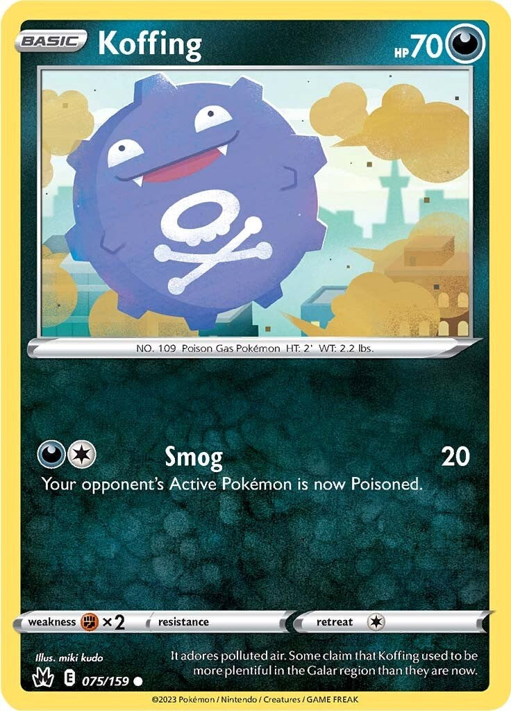 Koffing (075/159) [Sword & Shield: Crown Zenith] | Card Citadel