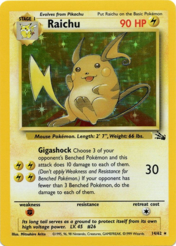 Raichu (14/62) [Fossil Unlimited] | Card Citadel