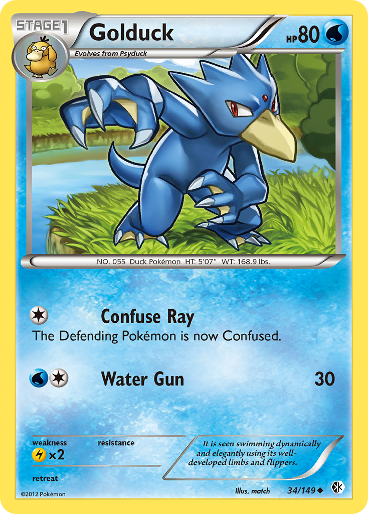 Golduck (34/149) [Black & White: Boundaries Crossed] | Card Citadel