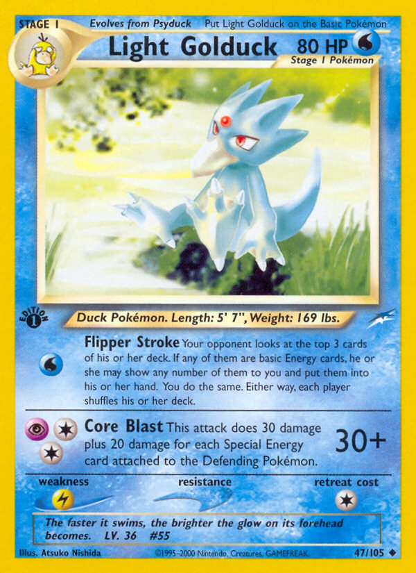 Light Golduck (47/105) [Neo Destiny 1st Edition] | Card Citadel