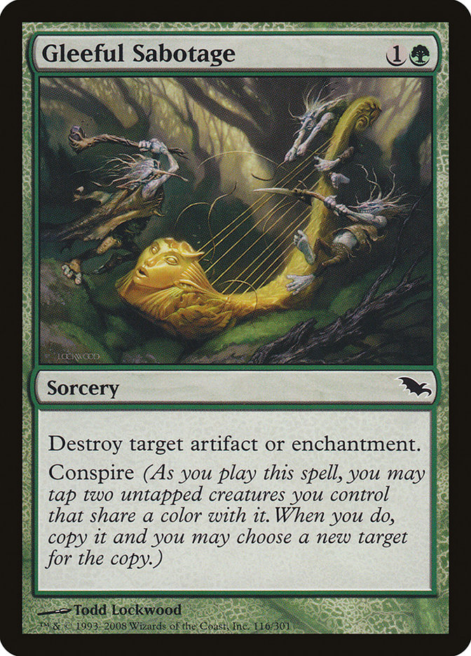 Gleeful Sabotage [Shadowmoor] | Card Citadel
