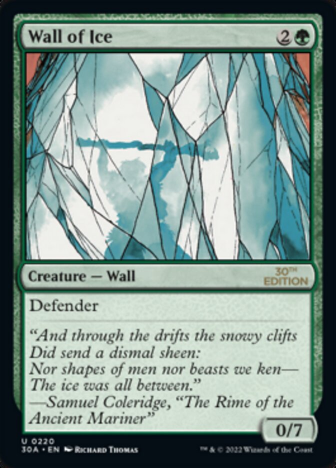 Wall of Ice [30th Anniversary Edition] | Card Citadel