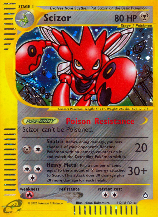 Scizor (H21/H32) [Aquapolis] | Card Citadel