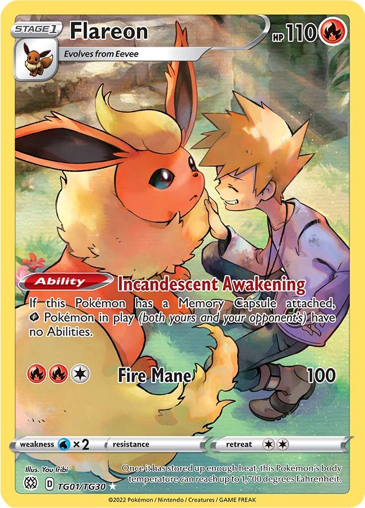 Flareon (TG01/TG30) [Sword & Shield: Brilliant Stars] | Card Citadel